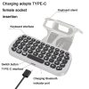 DOBE TP5-0556 Bluetooth Keyboard Wireless Gamepad With Headphone Jack For PS5 (White) - Image 4