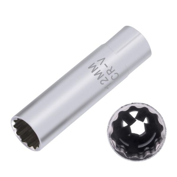 Car Spark Plug Sleeve Wrench Thin Flames Disassembly Tool, Specification: 12mm (Shrapnel)