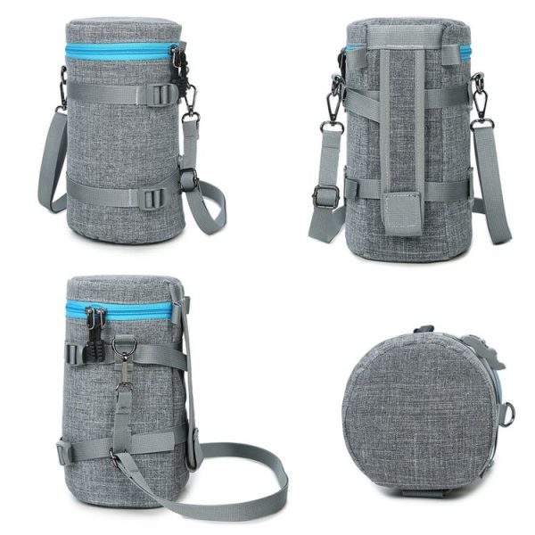 5601 SLR Lens Bag Liner Waterproof Shockproof Protection Bag, Colour: Small (Gray) - Image 3