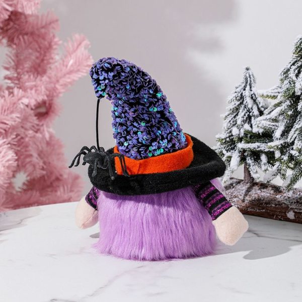 Halloween Decorative Supplies Shining Faceless Doll (Purple) - Image 2