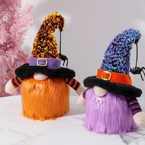 Halloween Decorative Supplies Shining Faceless Doll (Purple) - Image 6