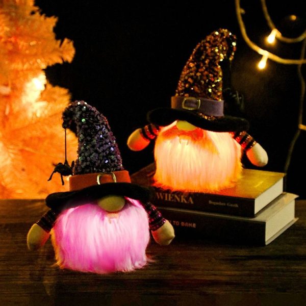 Halloween Decorative Supplies Shining Faceless Doll (Purple) - Image 7
