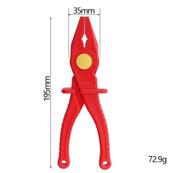 Resistant High Voltage Anti-Magnetic Insulated Plastic Tool, Style: Vise - Image 3