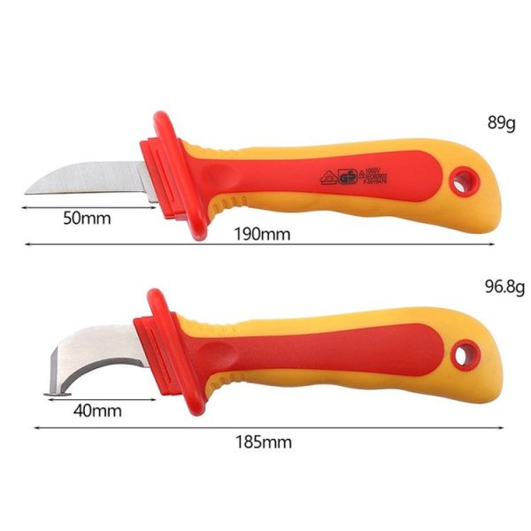 Resistant High Voltage Anti-Magnetic Insulated Plastic Tool, Style: Electrician Scimitar - Image 3