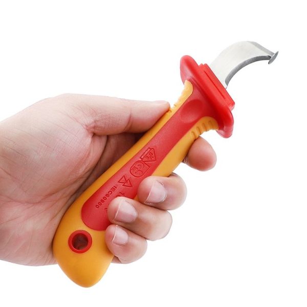 Resistant High Voltage Anti-Magnetic Insulated Plastic Tool, Style: Electrician Scimitar - Image 5