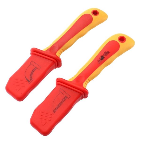 Resistant High Voltage Anti-Magnetic Insulated Plastic Tool, Style: Electrician Scimitar - Image 6