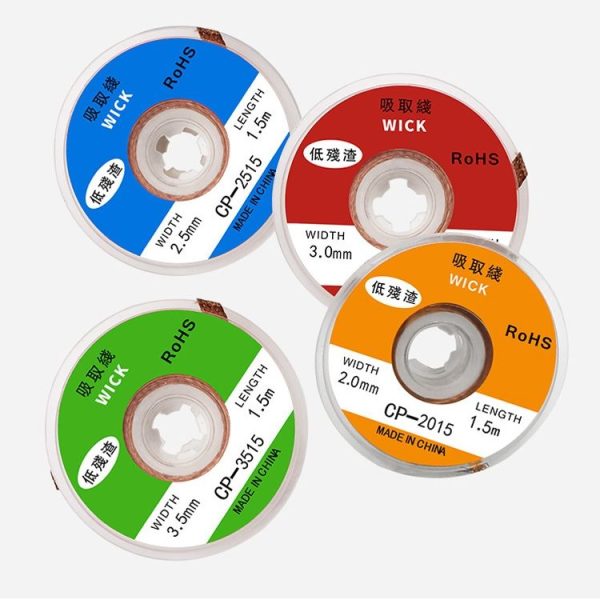 4 PCS Silk Wire Deficiency Tin With Low Residue Strip BGA To Remove Tin Welding Strip Electronic Maintenance Welding Material, Model: CP-3515 3.5mm x 1.5m - Image 6