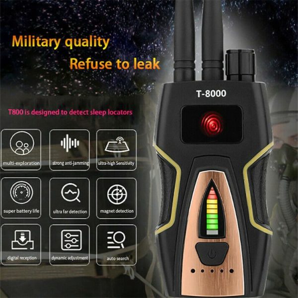 T8000 Wireless Signal Detector GPS Defense Location Finding Camera Anti-Candid Anti-Tracking Detection Instrument - Image 5