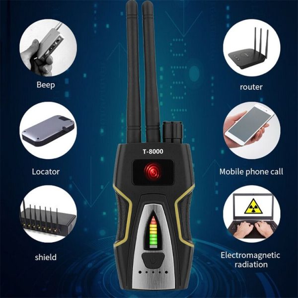 T8000 Wireless Signal Detector GPS Defense Location Finding Camera Anti-Candid Anti-Tracking Detection Instrument - Image 7