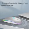 Y20 4 Keys Colorful Glow Charging Mute Mouse Notebook Game Wireless Mouse, Colour: 2.4G + Bluetooth (Blue) - Image 3