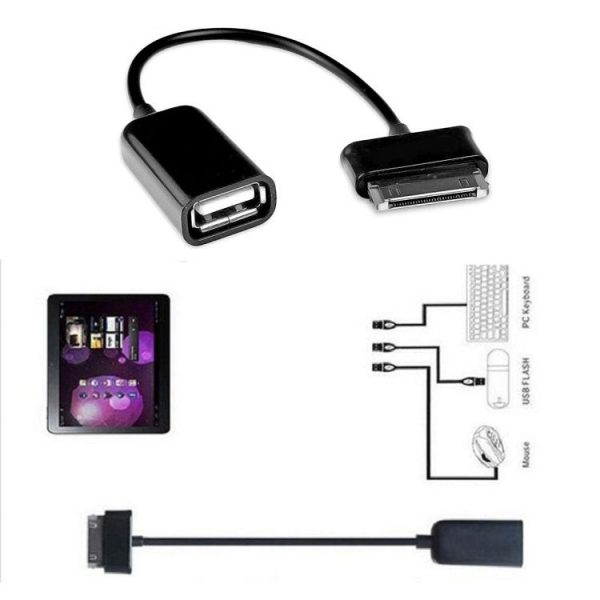 3 PCS U Disk Mouse Transfer OTG Adapter Cable (Black) - Image 5
