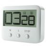 118S LCD Digital Display Countdown Timer Large Screen Kitchen Timer (White)