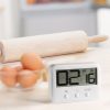 118S LCD Digital Display Countdown Timer Large Screen Kitchen Timer (White) - Image 4