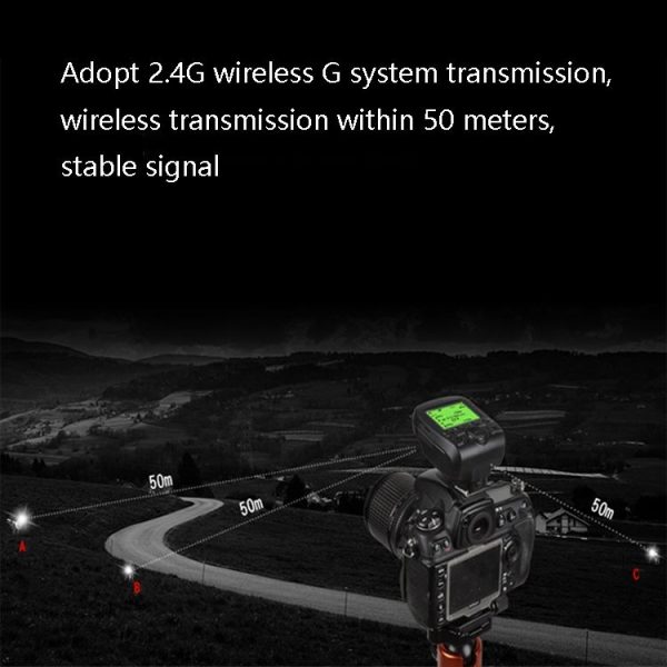 TRIOPO G1 Remote Control TTL Wireless Trigger 2.4GHz Wireless Transmitter For Canon / Nikon Camera (Black) - Image 6