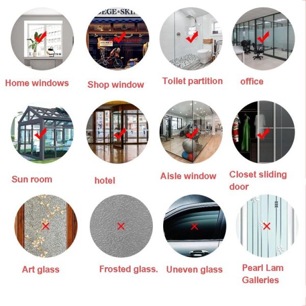 BQ027 1set Christmas Window Grille Sticker Santa Claus Elk Glass Window Decoration - Image 4