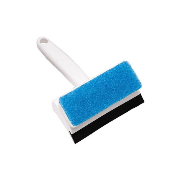 2 In 1 Window Glass Cleaning Brush Dust Collecting Window Brush Cleaning Wiper (White)