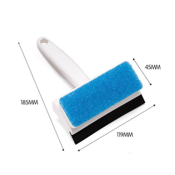 2 In 1 Window Glass Cleaning Brush Dust Collecting Window Brush Cleaning Wiper (White) - Image 2