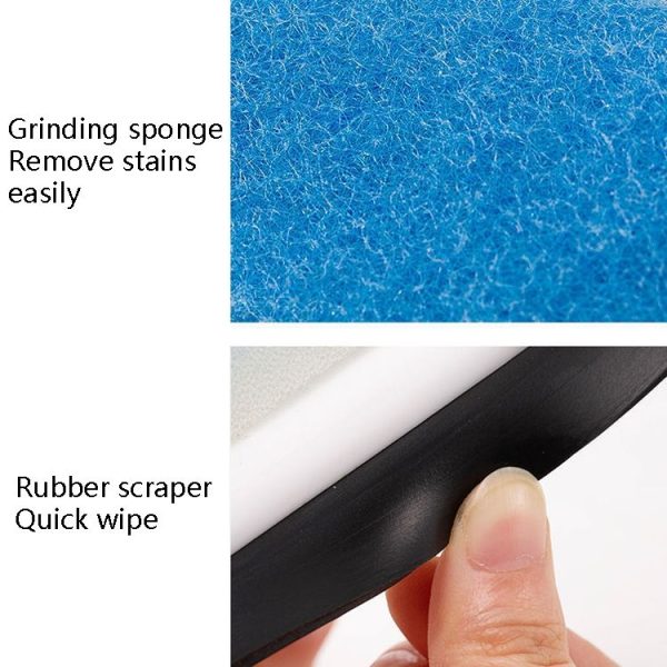 2 In 1 Window Glass Cleaning Brush Dust Collecting Window Brush Cleaning Wiper (White) - Image 3