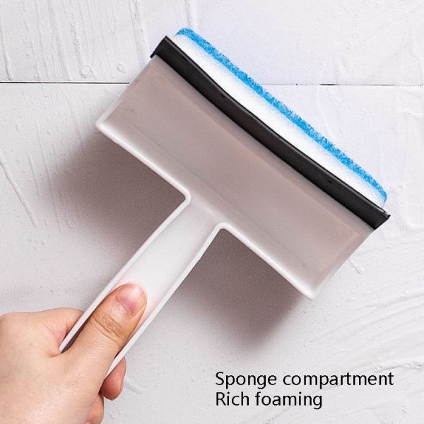 2 In 1 Window Glass Cleaning Brush Dust Collecting Window Brush Cleaning Wiper (White) - Image 5