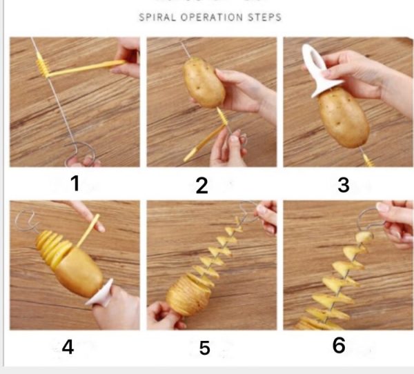 Tornado Potato Spiral Cutter Slicer Potato Chips Cooking Tools - Image 6