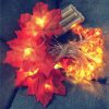 3m 20 LEDs Maple Pumpkin Lantern String Lights Halloween Thanksgiving Garden Party Room Decoration Lights (Warm Light) - Image 3