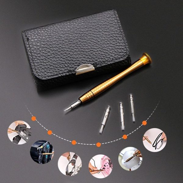 25 In 1 Multi-Purpose Leather Case Manual Screwdriver Batch Set Mobile Phone Notebook Repair Tool (With Magnetic) - Image 7
