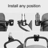 J4035 Stroller Cup Rapid Fixed Stroller Bottle Frame ABS Stroller Water Cup Rack (Gray) - Image 5