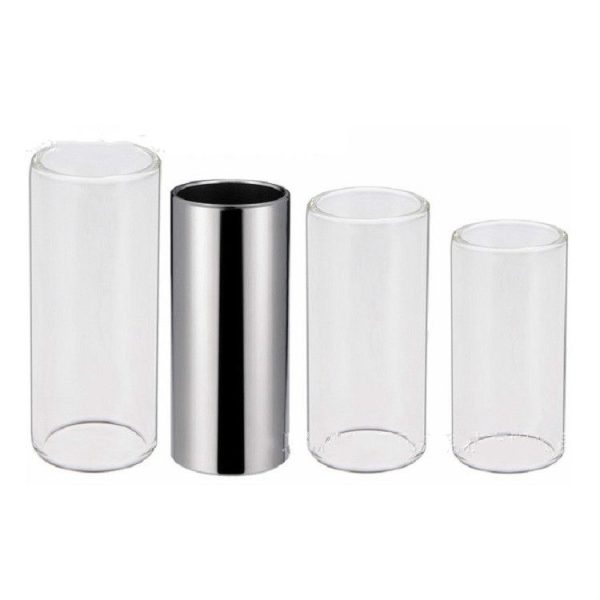 M02219 4 in 1 Plexiglass Slid Bar + Stainless Steel Slid Bar + Celluloid Guitar Finger Pick + Plastic Box Set - Image 2