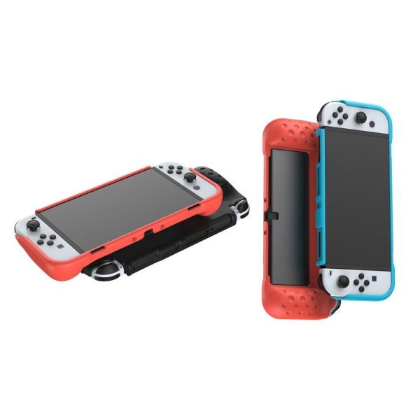 DOBE TNS-1142 Anti-Slip Anti-Fall Game Console Soft Shell Protective Cover For Nintendo Switch OLED (Blue) - Image 6
