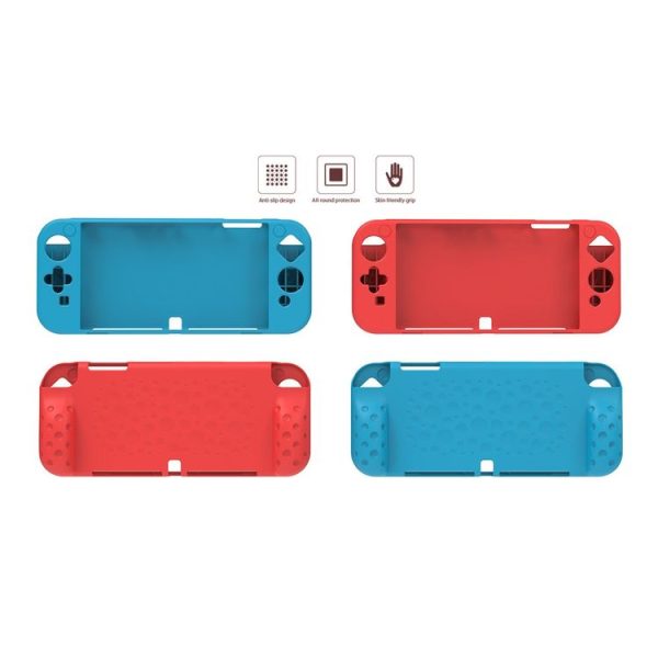 DOBE TNS-1135 Game Console Integrated All-Inclusive Soft Slip Protective Case For Nintendo Switch OLED (White) - Image 3