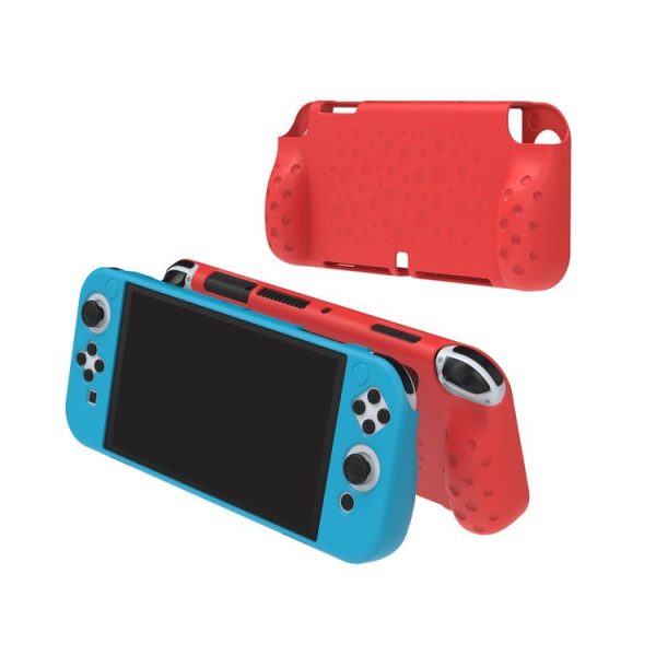 DOBE TNS-1135 Game Console Integrated All-Inclusive Soft Slip Protective Case For Nintendo Switch OLED (White) - Image 6