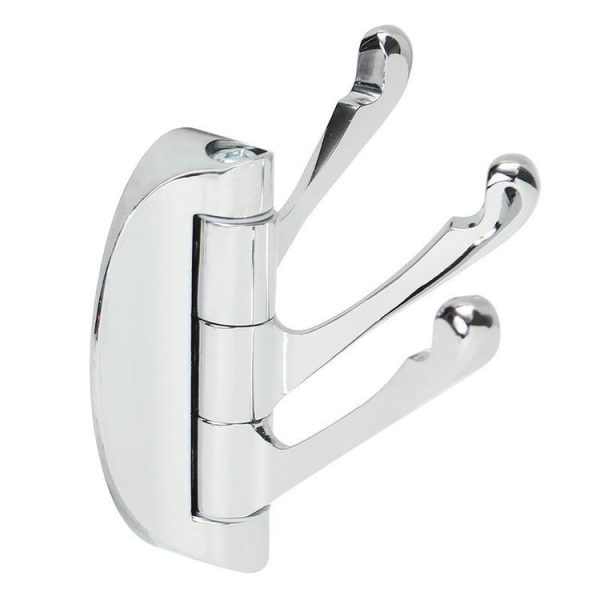 8231 180 Degree Movable Coat Hook Bathroom Hook, Color: Chrome - Image 3