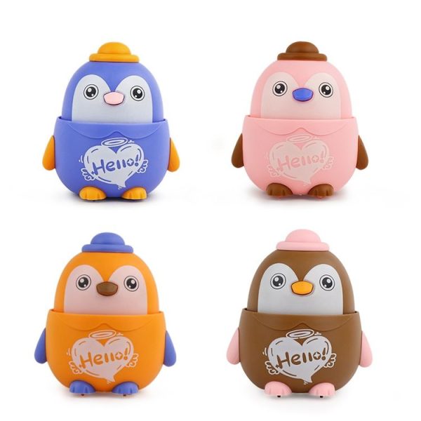 3 PCS Children Animal Press Crawling Toy Car, Random Color Delivery, Specification: Small Penguin - Image 2