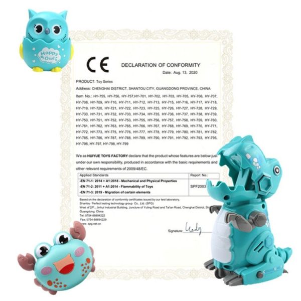 3 PCS Children Animal Press Crawling Toy Car, Random Color Delivery, Specification: Small Dinosaur - Image 8