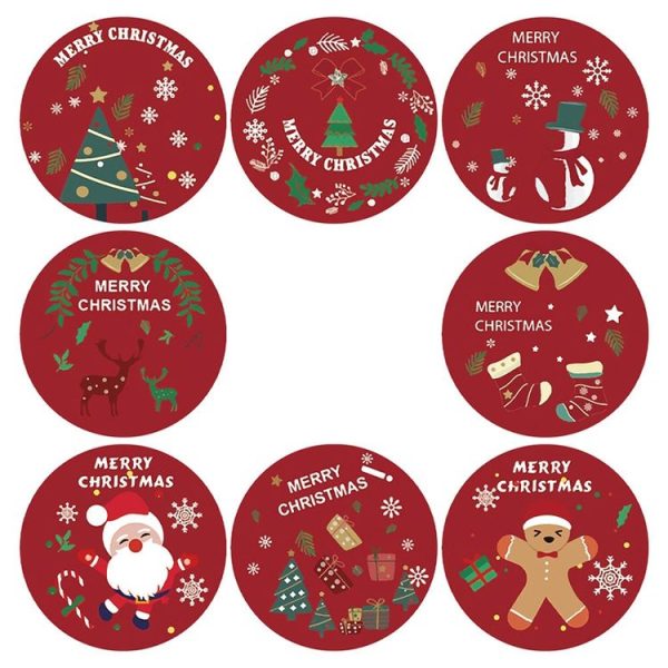 LG-210922-38-006 Christmas Cartoon Gift Stickers Stickers Label - Image 4