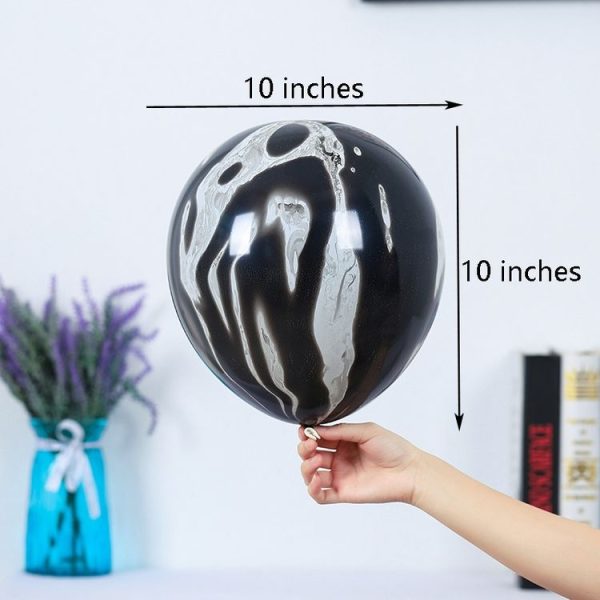 100 PCS 10 Inch Agate Latex Balloon Wedding Festival Party Decorative Balloon (Red) - Image 3
