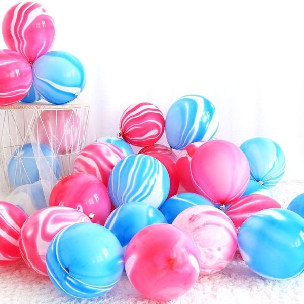 100 PCS 10 Inch Agate Latex Balloon Wedding Festival Party Decorative Balloon (Red) - Image 5