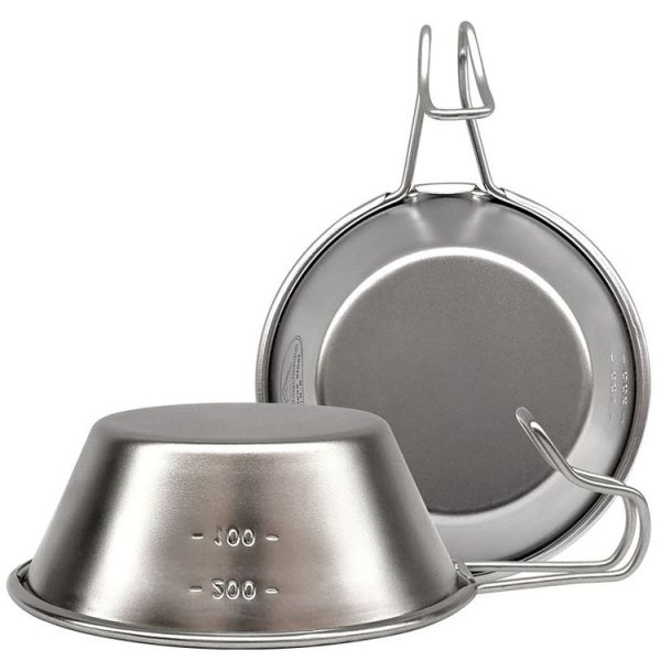 Campingmoon S220 Outdoor Portable Thickened Stainless Steel Bowl Camping Multi-Purpose Cutlery (Metallic) - Image 4