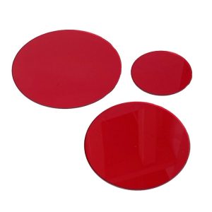 3 In 1 Beauty Shot Props Decorative Transparent Acrylic Board Cosmetic Shooting Ornaments Commercial Background (Red)
