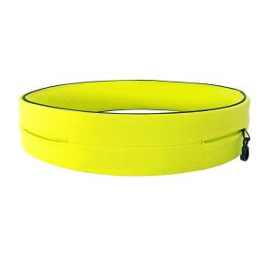 Invisible Running Waist Bag Outdoor Sport Mobile Phone Bag, Size: M (Fluorescent Yellow)