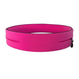 Invisible Running Waist Bag Outdoor Sport Mobile Phone Bag, Size: L (Rose Red)
