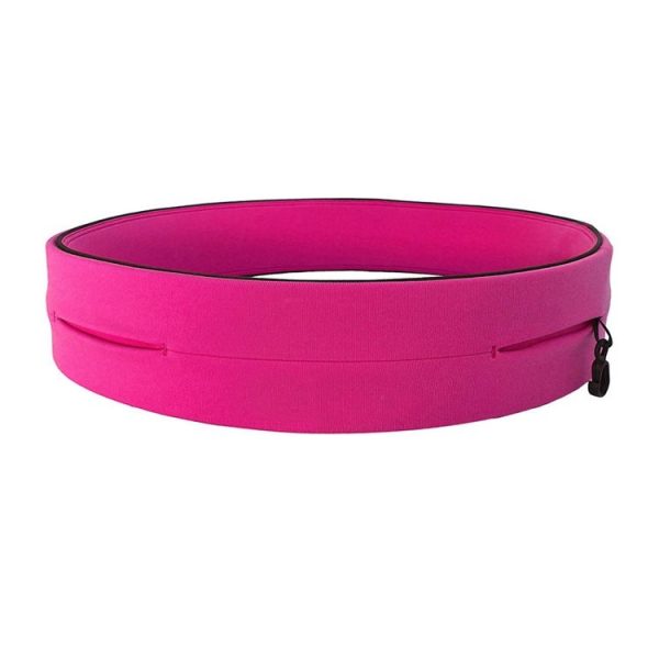 Invisible Running Waist Bag Outdoor Sport Mobile Phone Bag, Size: L (Rose Red)