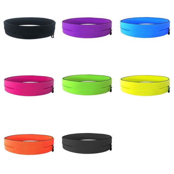 Invisible Running Waist Bag Outdoor Sport Mobile Phone Bag, Size: L (Rose Red) - Image 2