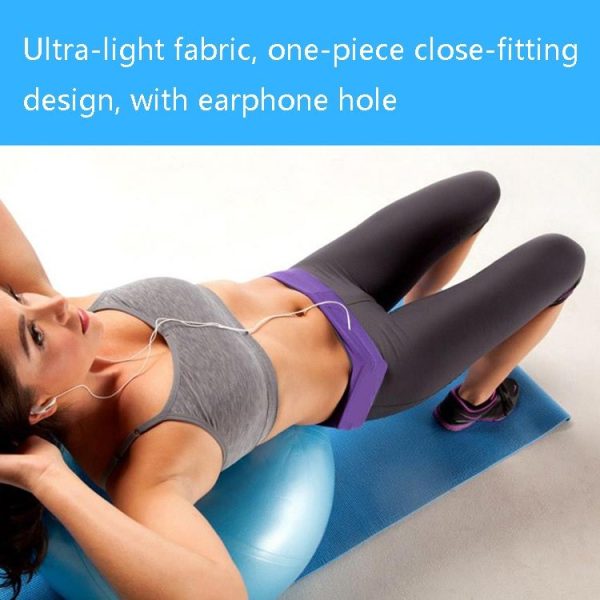 Invisible Running Waist Bag Outdoor Sport Mobile Phone Bag, Size: L (Rose Red) - Image 4