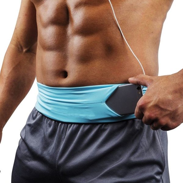 Invisible Running Waist Bag Outdoor Sport Mobile Phone Bag, Size: L (Rose Red) - Image 6