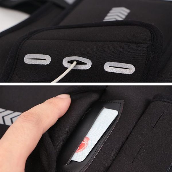 Running Reflective Vest Bag Outdoor Sports Mobile Phone Chest Bag (Regular) - Image 7