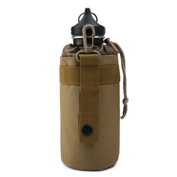 Outdoor Sports Waist Bag Water Cup Bag Kettle Bag (Brown) - Image 6