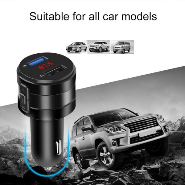 X20 Black Car Bluetooth Handsfree Car FM Transmitter Music Player Car Charger - Image 7