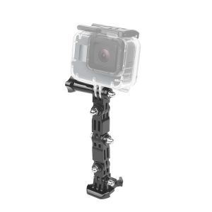 2 Set Cycling Helmet Adhesive Multi-Joint Arm Fixed Mount Set for GoPro Hero11 Black / HERO10 Black / GoPro HERO9 Black / HERO8 Black / HERO7 / 6 / 5 / 5 Session / 4 Session / 4 / 3+ / 3 / 2 / 1, DJI Osmo Action and Other Action Cameras Arm Holder