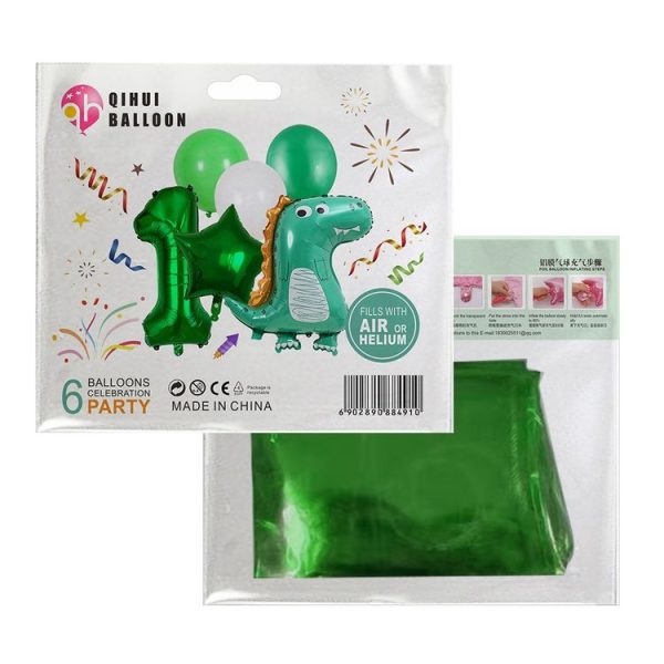 5934 Aluminum Membrane Latex Combination Dinosaur Digital Balloon Set Background Decoration Cartoon Balloon (6) - Image 6